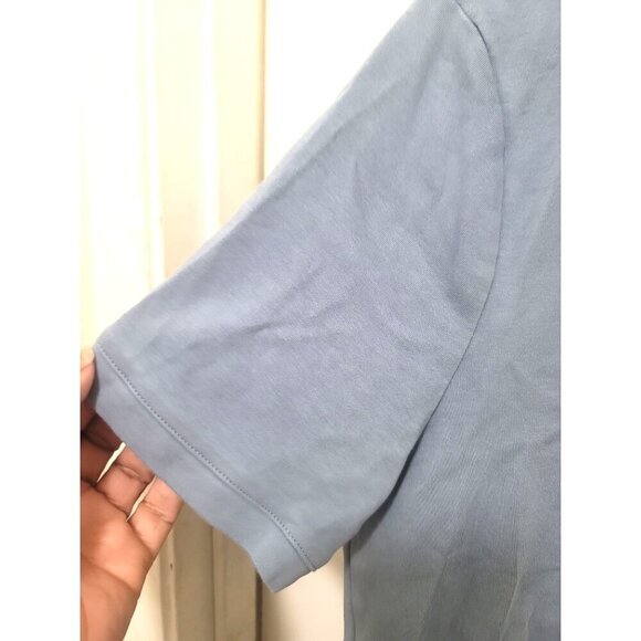 Tahari Men's Blue Polo Shirt With Chest Pocket & Button-Up Collar - Picture 6 of 9